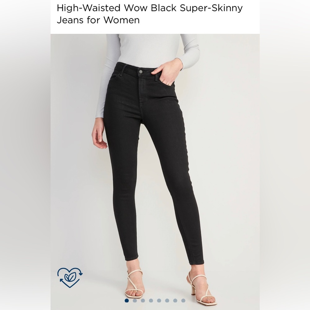 Old Navy High-waisted wow black super-skinny jeans